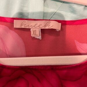 Hutch Vibrant Red Floral Dress XL